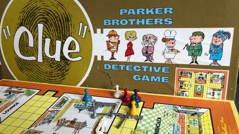 Clue 1960s box and game