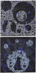 Tichenor, Passing the Night (2 panels), Acrylic on Wood, $30