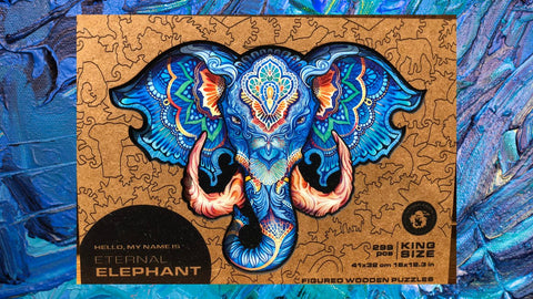 Unidragron Elephant King Size wood puzzle retail sale