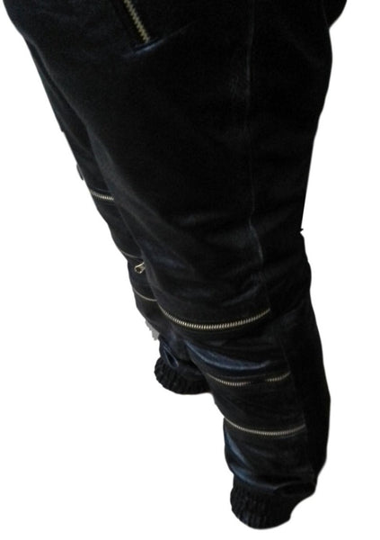 mens joggers with zip legs