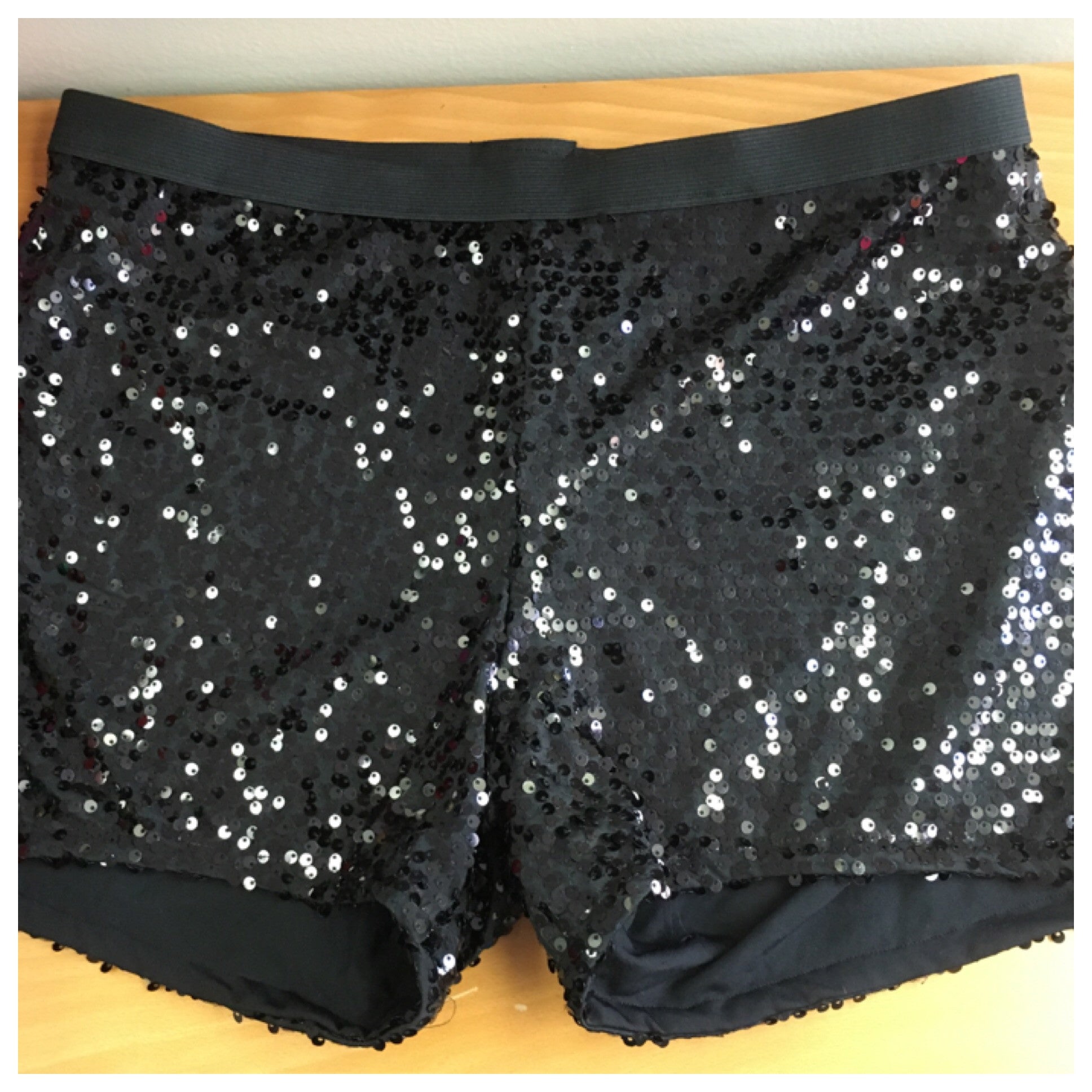 Black Sequin Booty Shorts - Tracy Bachman Designs