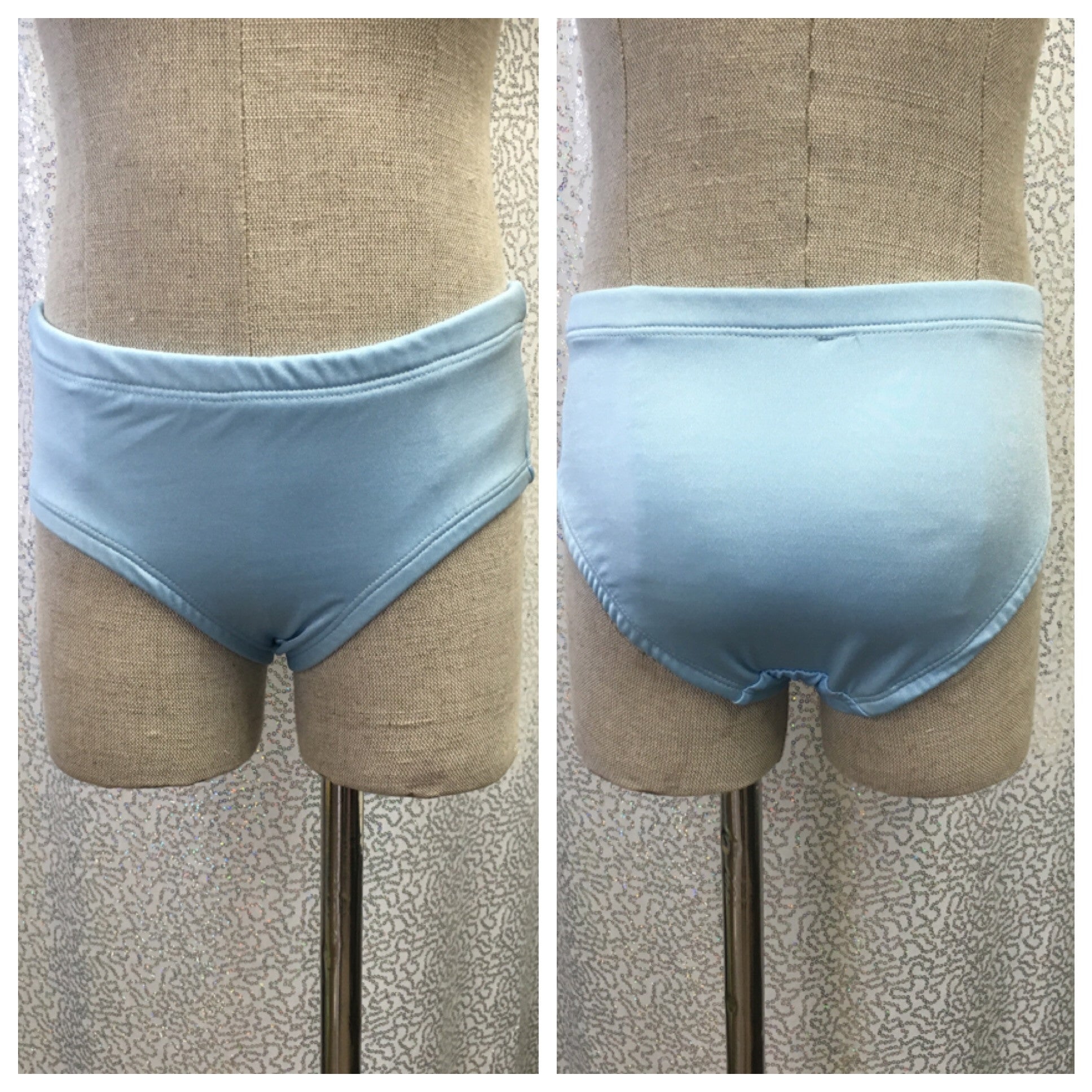 Baby Blue Spandex Briefs - Tracy Bachman Designs