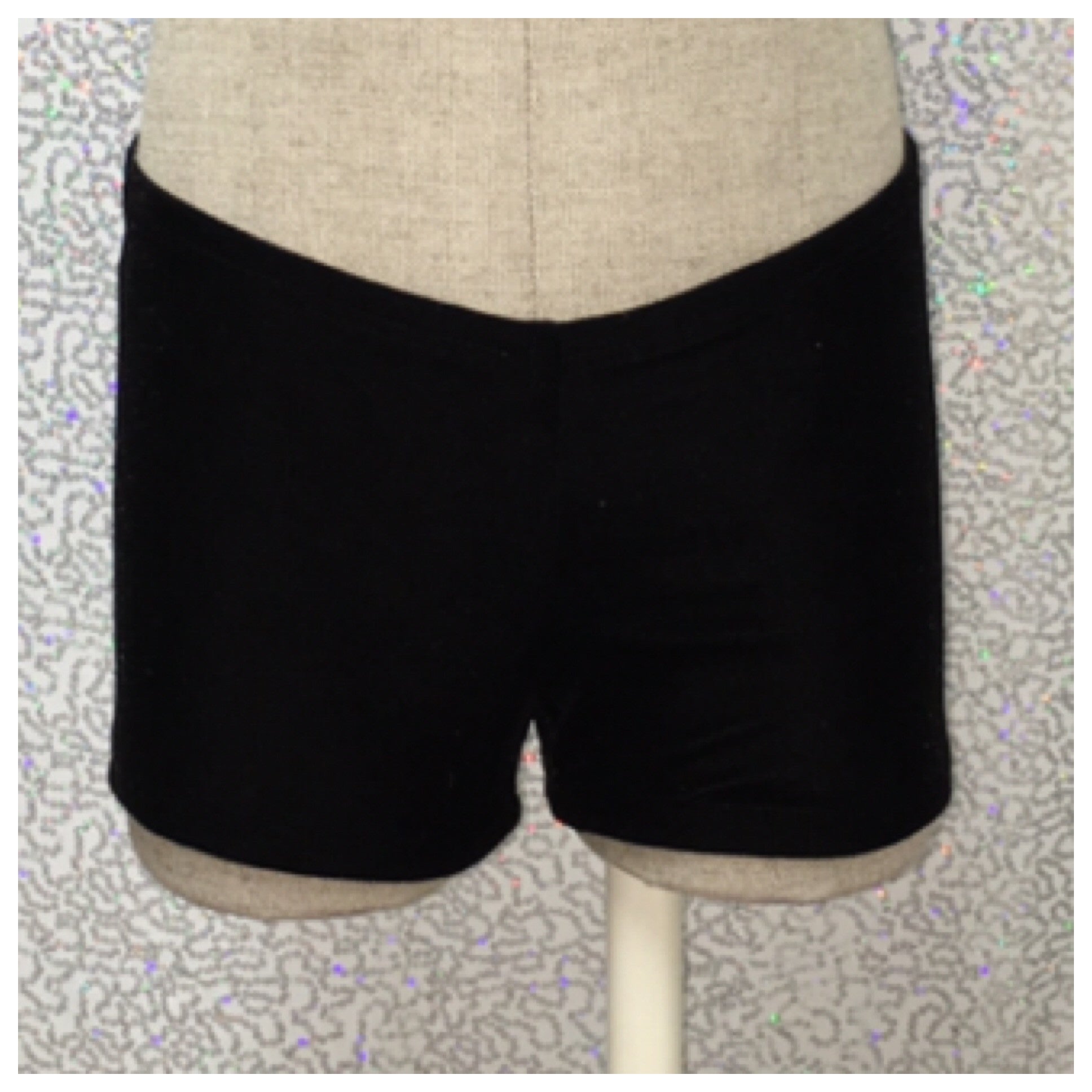 Black Velvet Booty Shorts - Tracy Bachman Designs