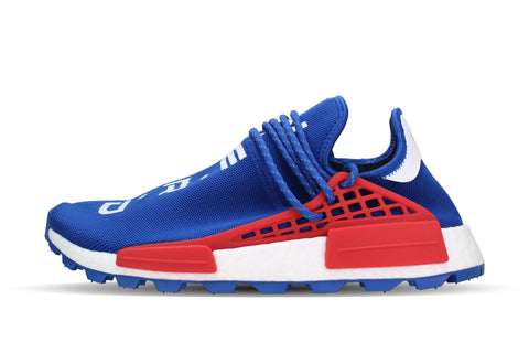 human race blue and red