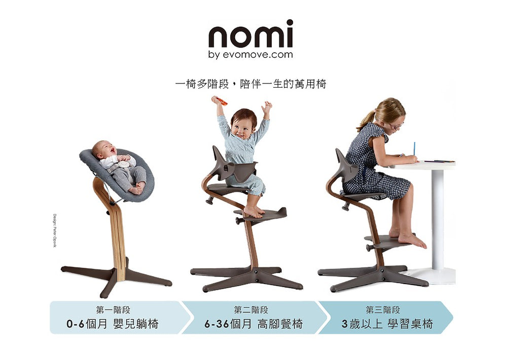 Nomi High Chair - White - Funny Workshop