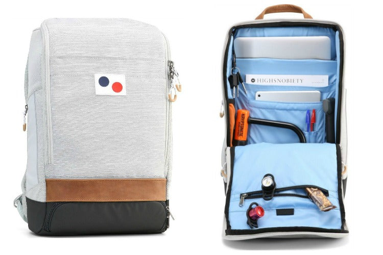 Pinqponq Large Cubik Backpack in Blended Grey