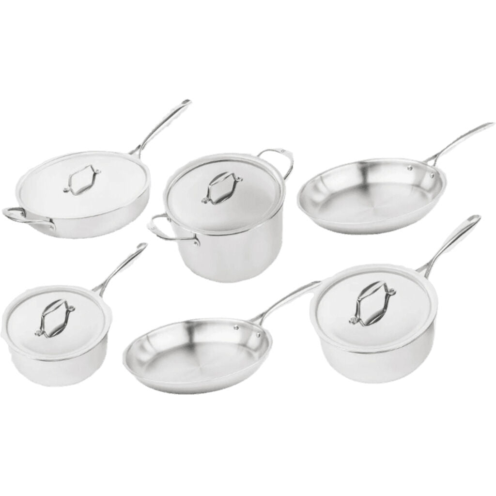 Sardel 10pcs Stainless Steel Cookware Set | 6 Stainless Steel Cookware ...