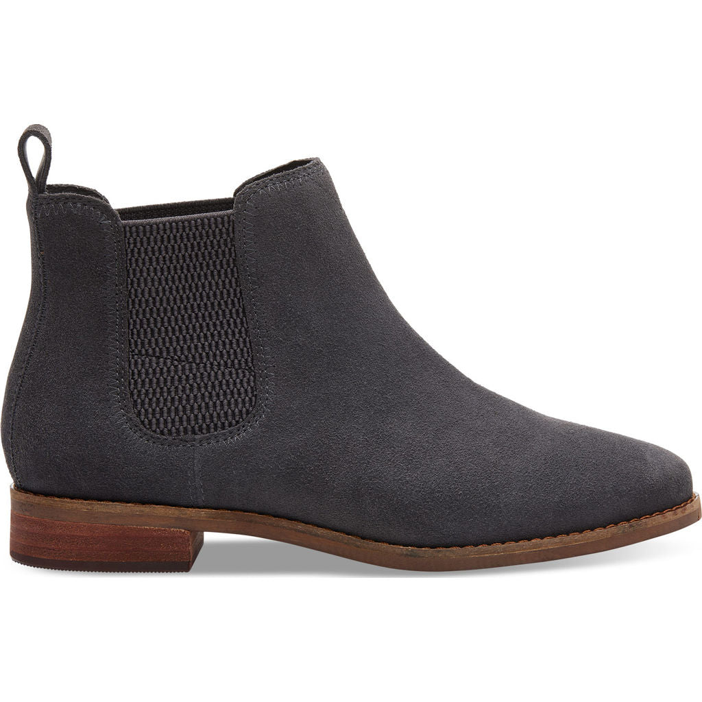 forged iron grey suede women's ella booties