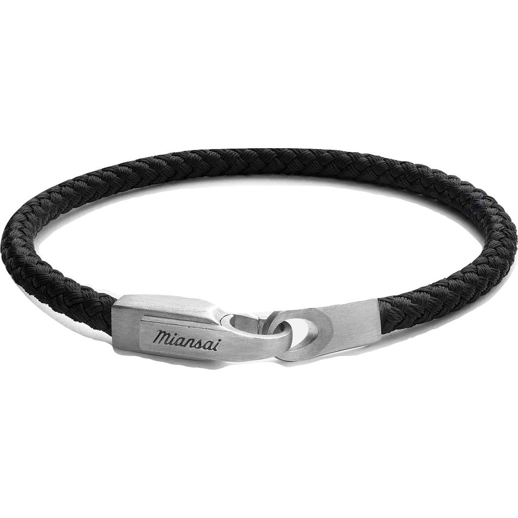 Miansai Crew Rope Bracelet | Matte Silver/Black – Sportique