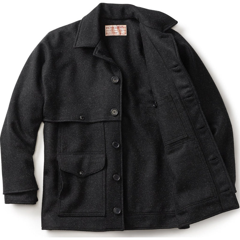 Filson Double Mackinaw Alaska Fit Cruiser Extra Long Coat Charcoal ...