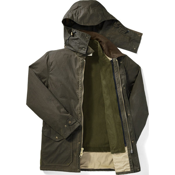 Filson Cover Cloth Seattle Fit Mile Marker Coat Otter Green S ...