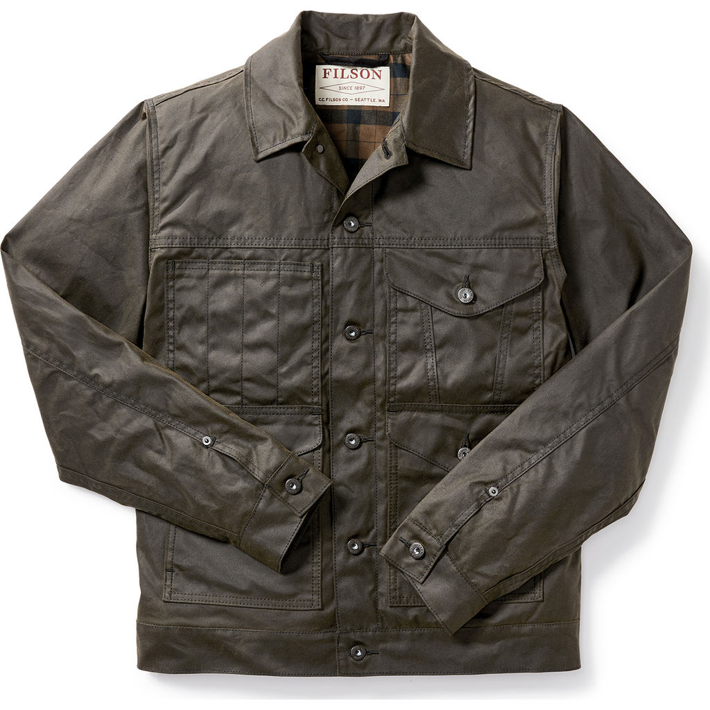 filson tin cloth short lined cruiser jacket