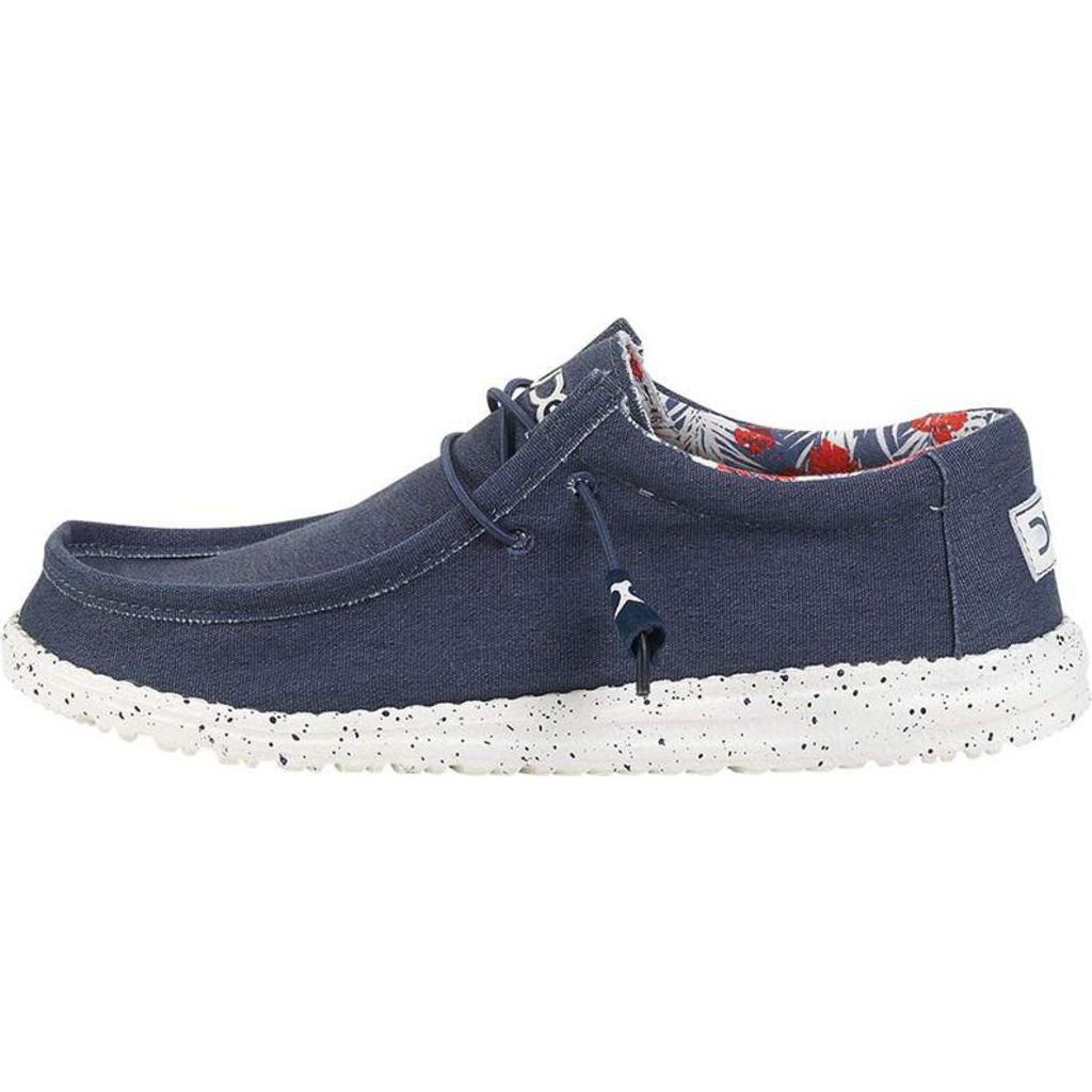 Hey Dude Wally Stretch Shoes Blue Sportique 9618