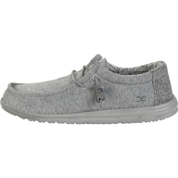 Hey Dude Wally Stretch Fleece Shoes | Grey - Sportique