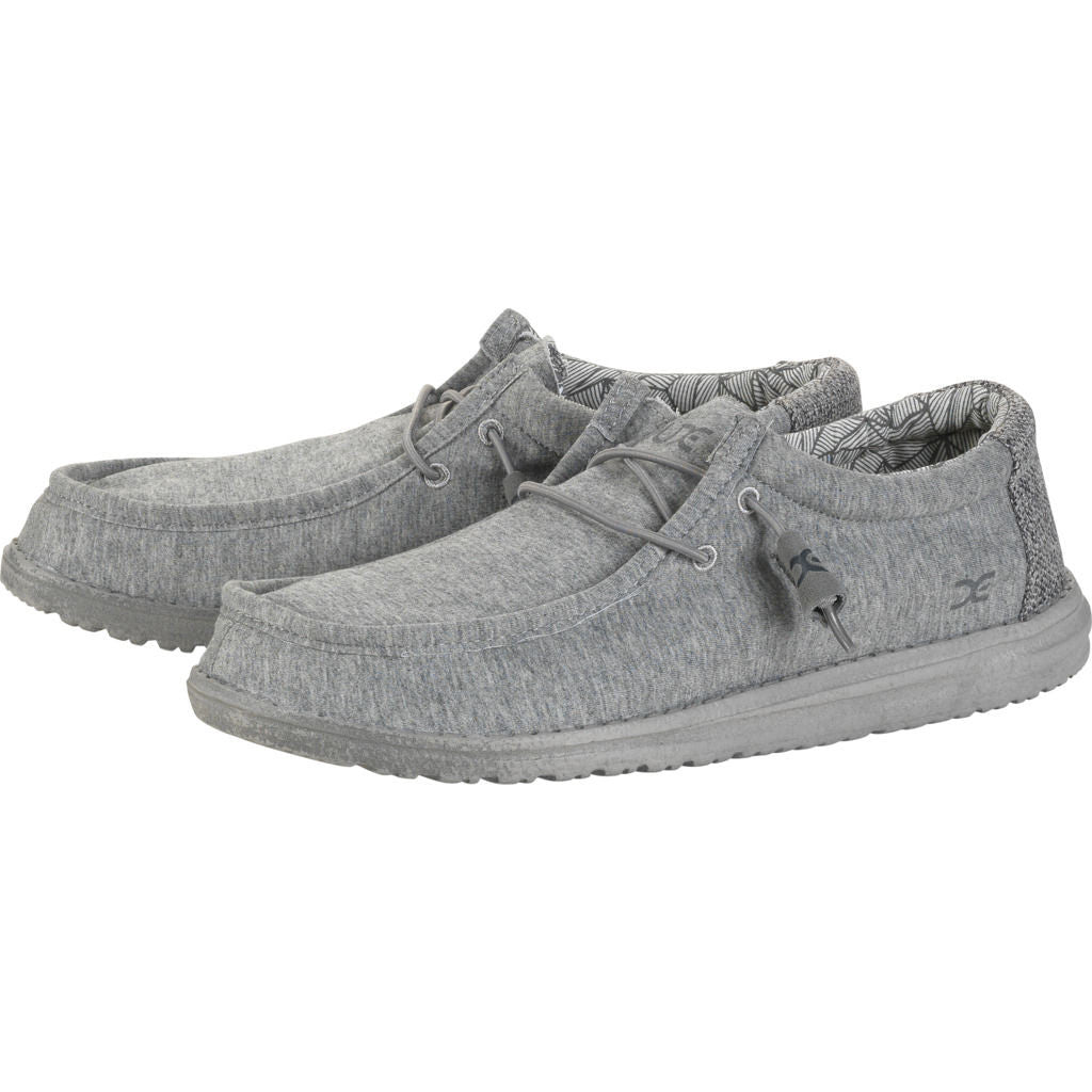 Hey Dude Wally Stretch Fleece Shoes | Grey - Sportique