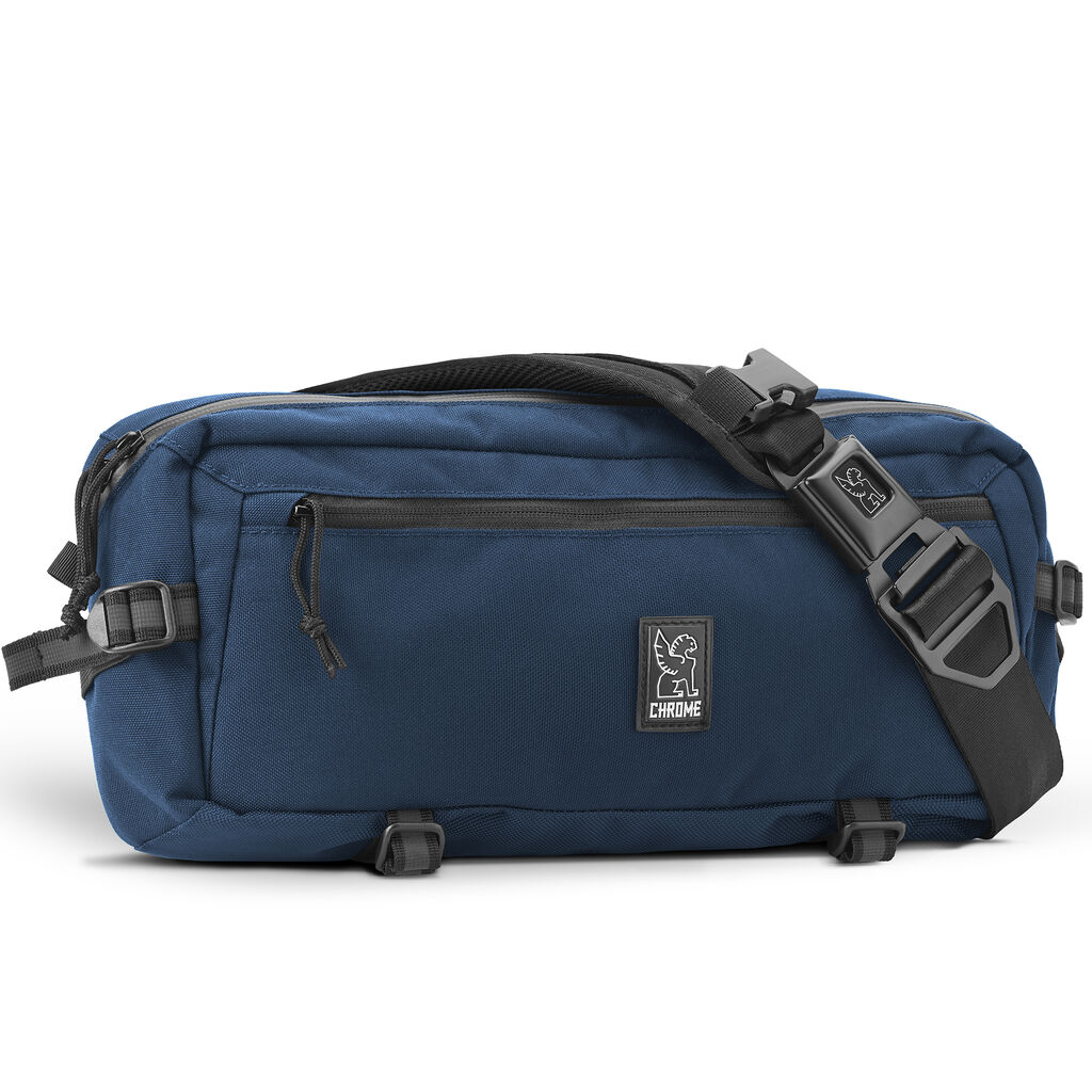 Chrome Kadet Sling Bag | Navy Blue/Aluminum – Sportique