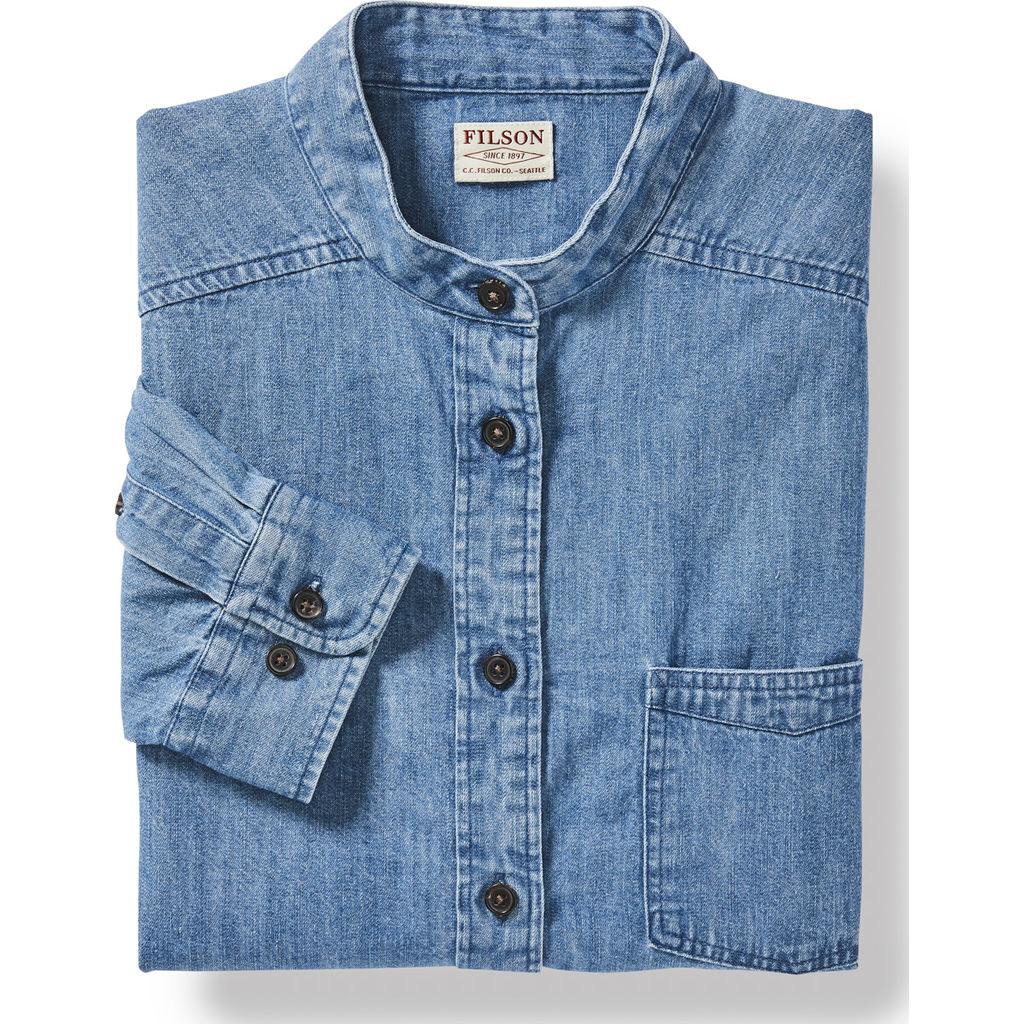 filson denim shirt