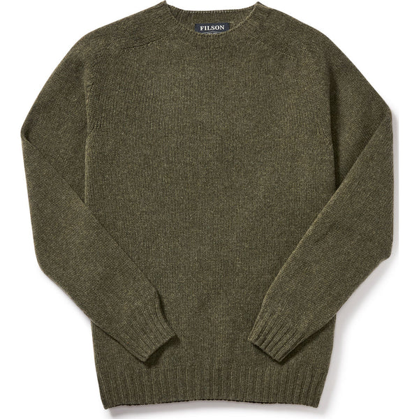 Filson 4GG Crewneck Sweater | Loden Olive - Sportique