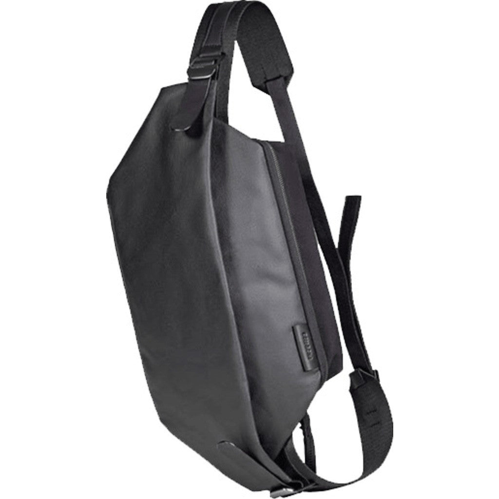 Cote et Ciel Isarau Coated Canvas Sling Bag Black 28395 - Sportique