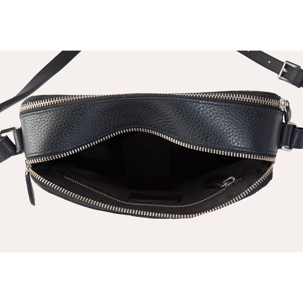 Kiko Leather Classic Crossbody Bag | Black – Sportique