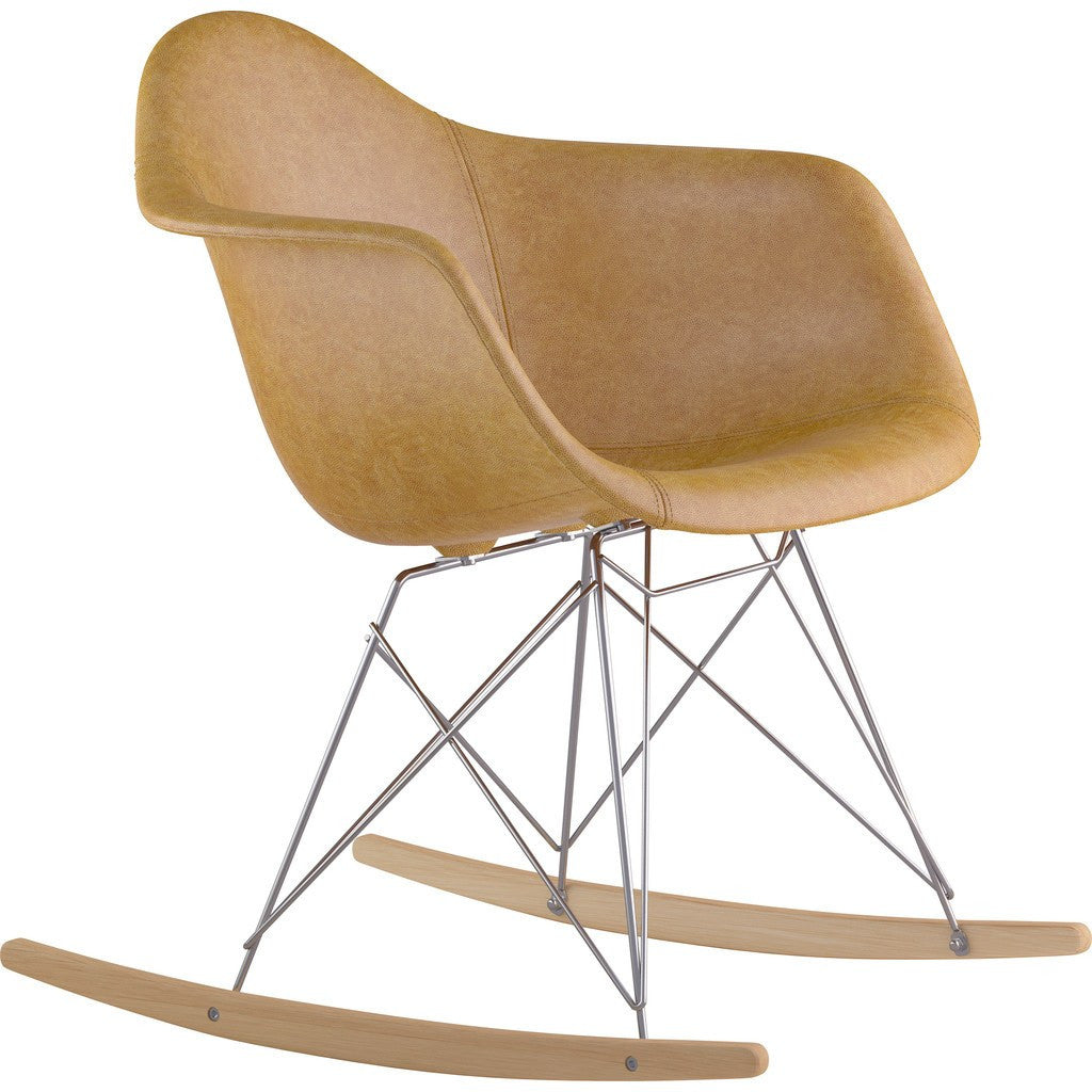 NyeKoncept Mid Century Rocker Chair Aged Maple/Nickel - Sportique