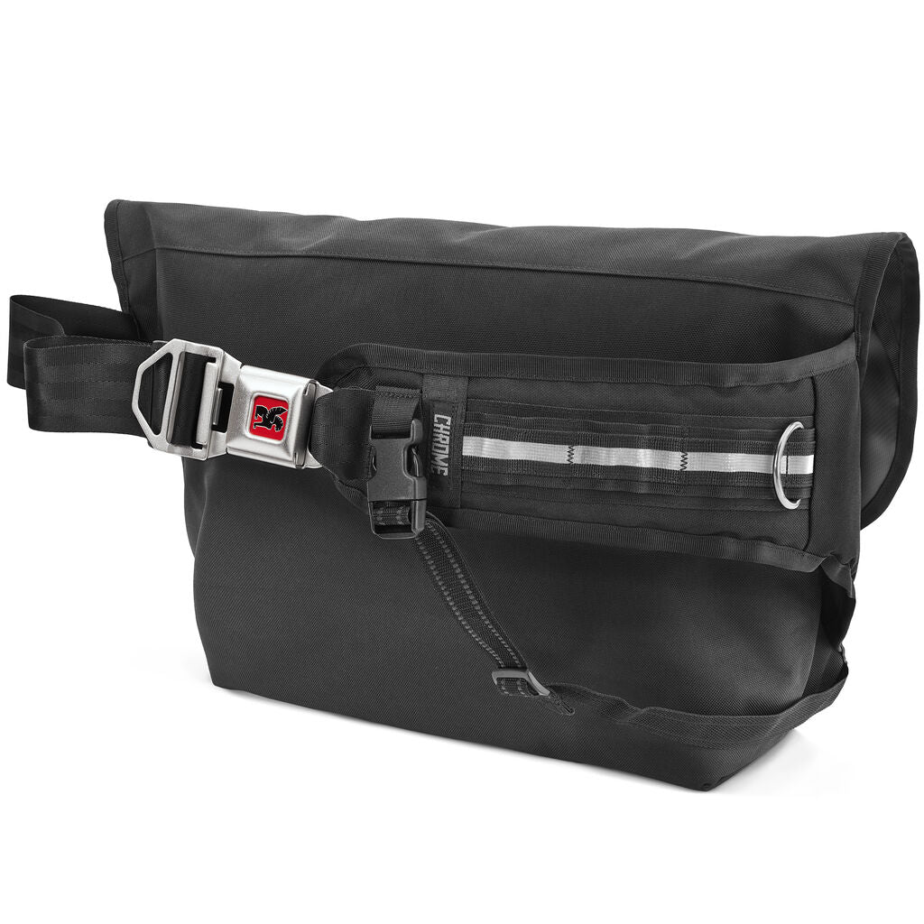 silver messenger bag