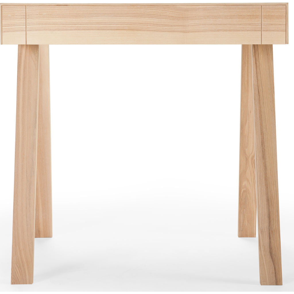 bureau DESK 4.9 de 1m40 en frêne teinté brun - marque Emko