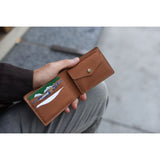 Kiko Leather Coin Bifold Wallet | Brown