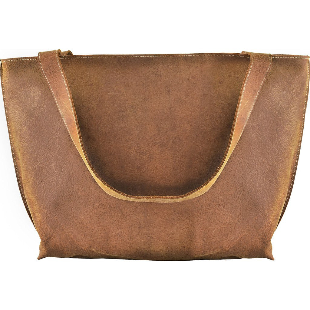 Kiko Leather On the Go Leather Tote Bag | Brown - Sportique