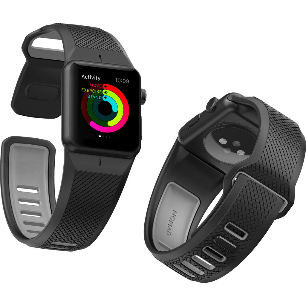 Nomad Silicone Sport Strap Apple Watch Strap | Black – Sportique