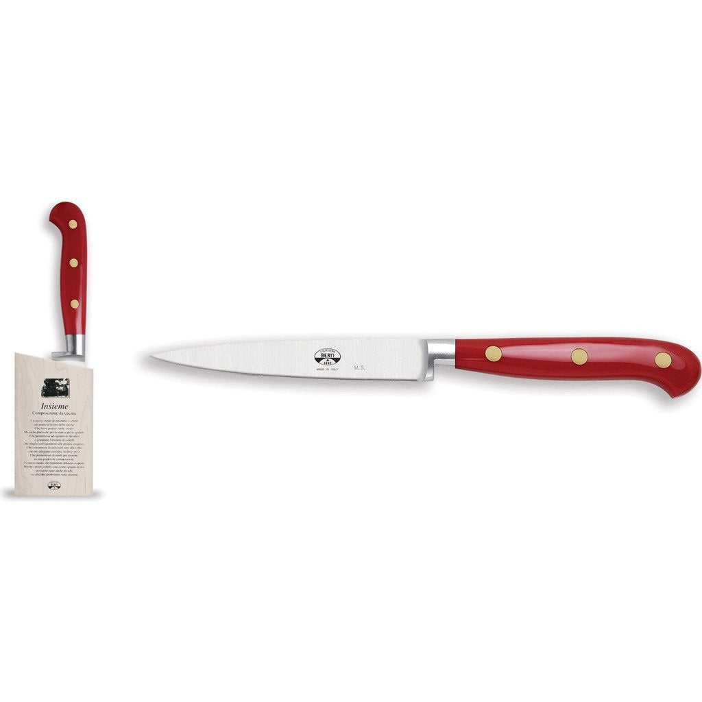 Il Trinciante Small Set of Knives with Cornotech Handle Coltellerie Berti