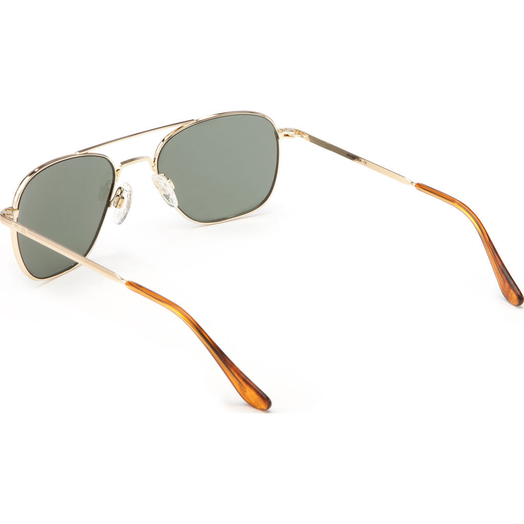 目玉商品 Randolph USA 23k Gold Classic Aviator Sunglasses for Men or Women  Polarized 100% UV ファッション