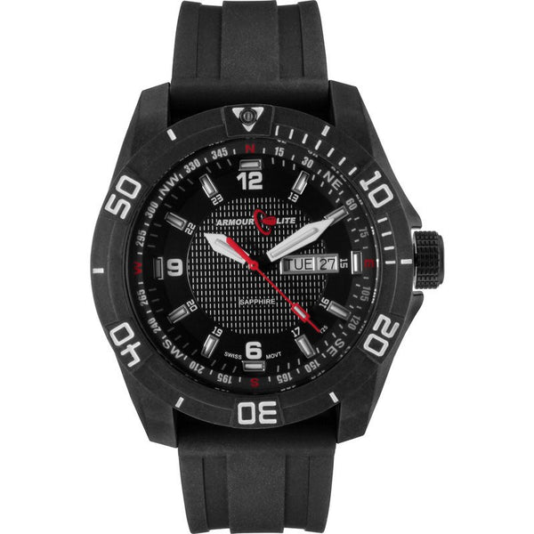 Armourlite Navigator AL1001 Black Tritium Watch Rubber - Sportique