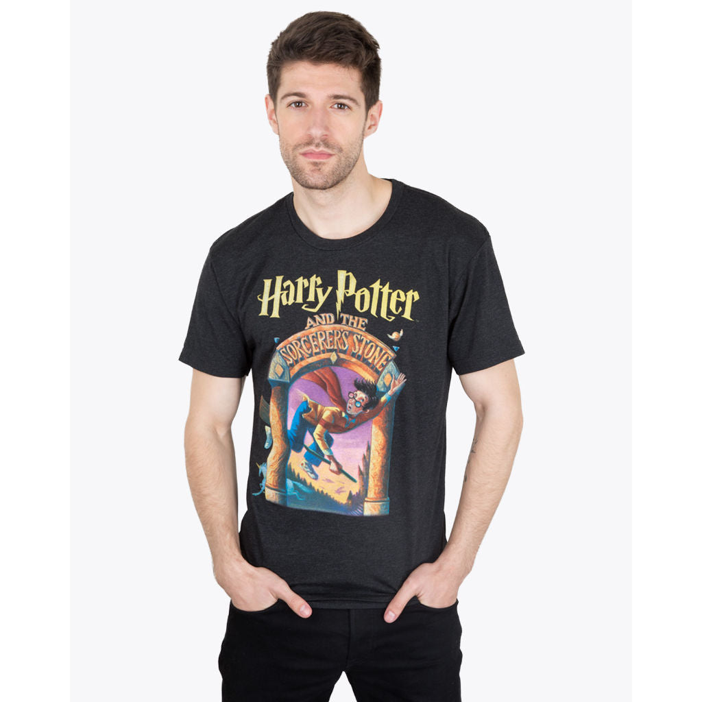 Out of Print Harry Potter and the Sorcerer's Stone Men's T-Shirt | Bla ...