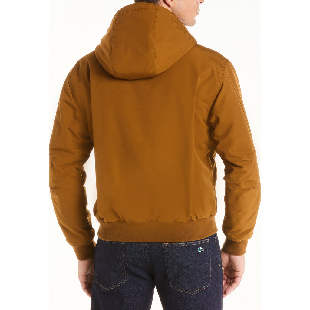 men's short zip cotton twill jacket