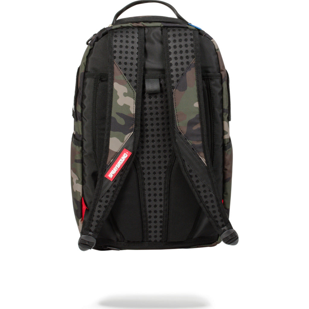 Sprayground Chenille Shark Backpack | Rainbow/Camo - Sportique