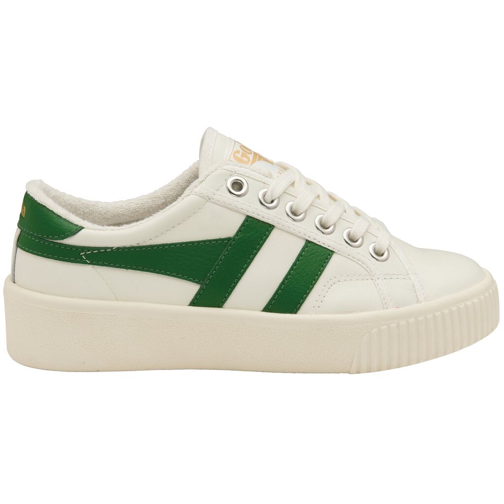 green leather sneakers