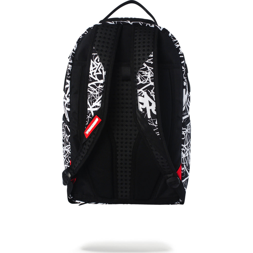 Sprayground Scribble Shark Backpack | Black/White - Sportique