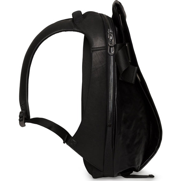 Cote&Ciel Isar Medium Memory Suede Backpack | Black - Sportique