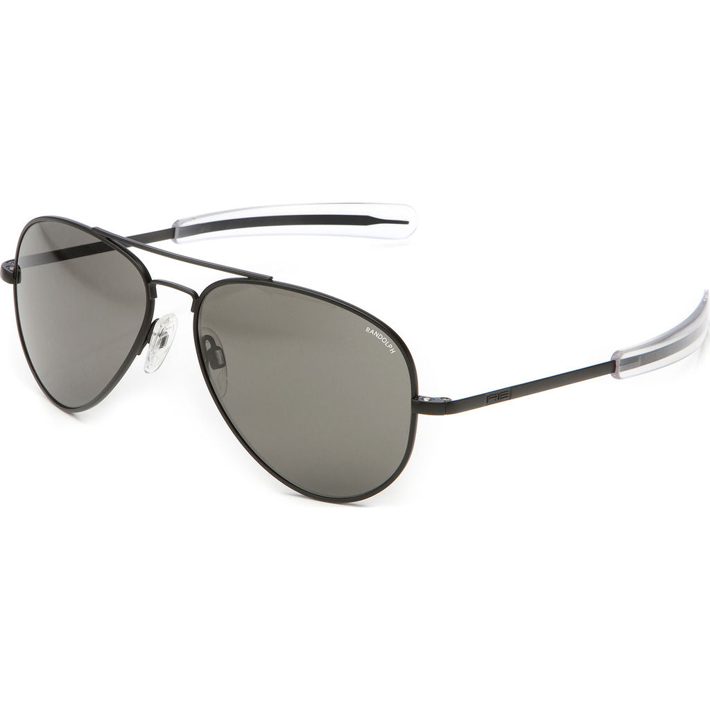 Randolph Engineering Concorde Matte Black Sunglasses Gray Polarized AR ...