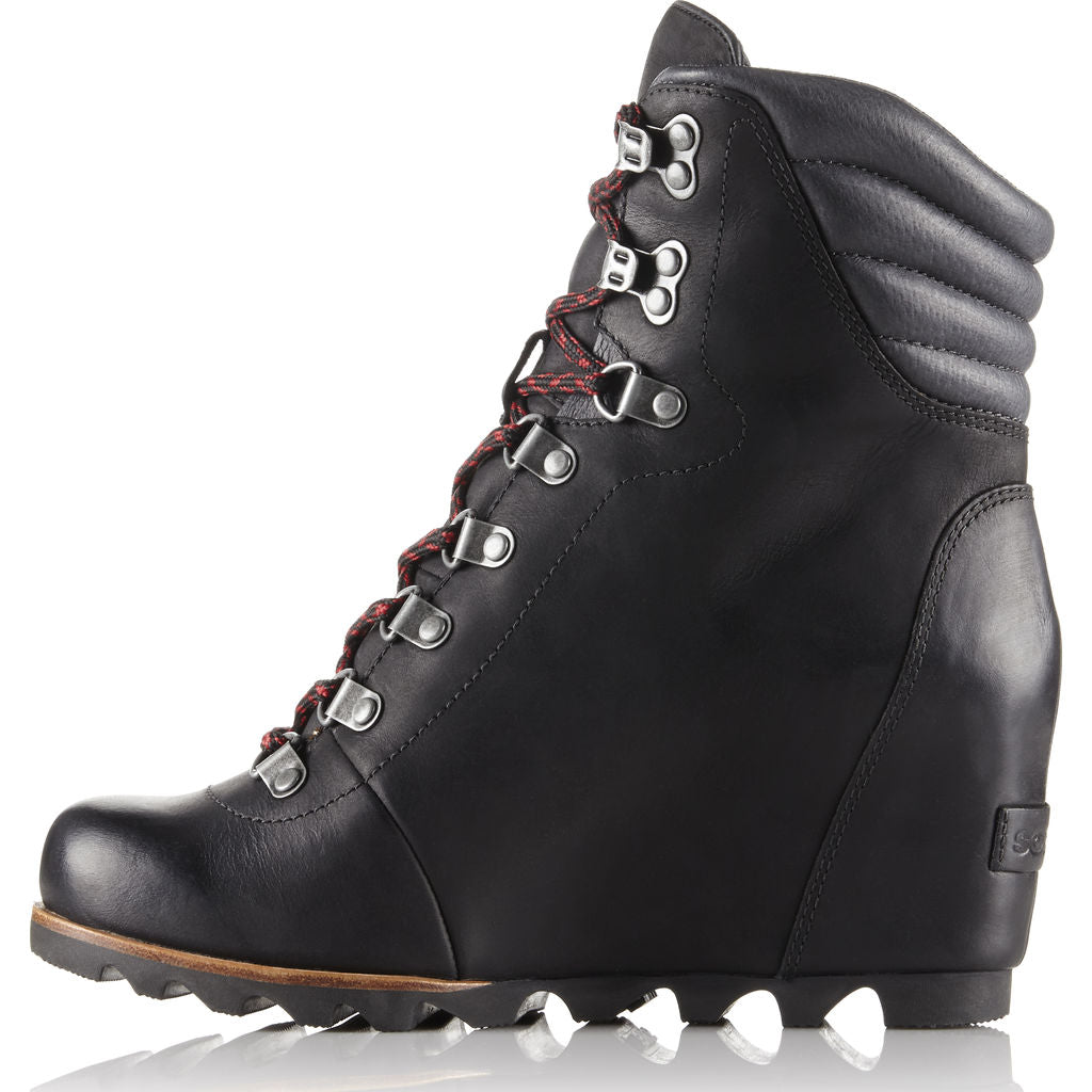 black sorel wedge boots
