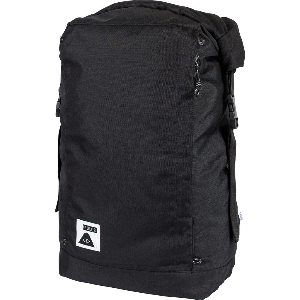 Poler Rolltop Backpack in All Black - Sportique