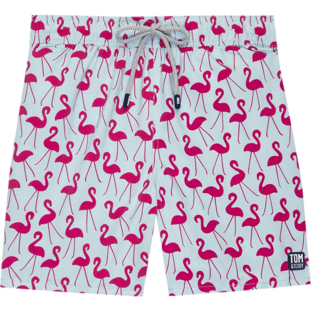 Tom & Teddy Men's Flamingo Swim Trunk Fuchsia – Sportique