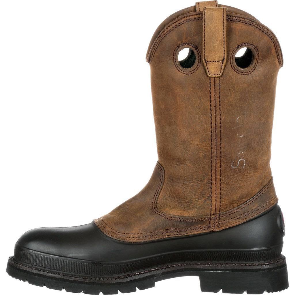 Georgia Boot Muddog Wellington Work Boot Brown - Sportique