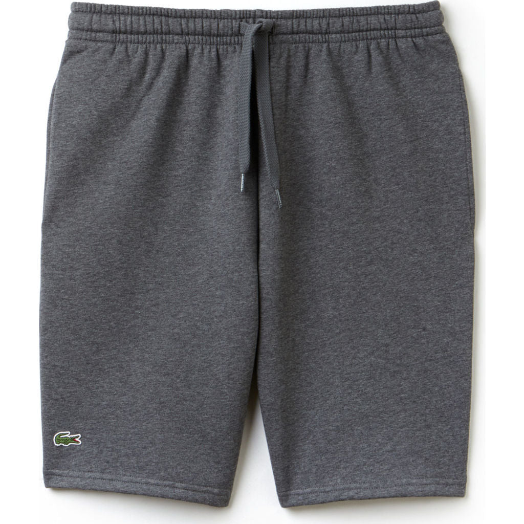 lacoste grey fleece shorts