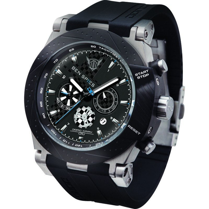 Jorg Gray JG6700-11 Black Carbon Chronograph Watch - Sportique