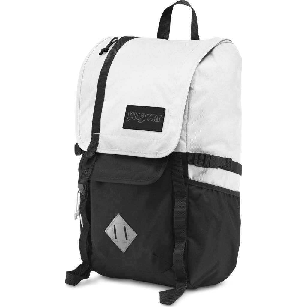 all white jansport backpack