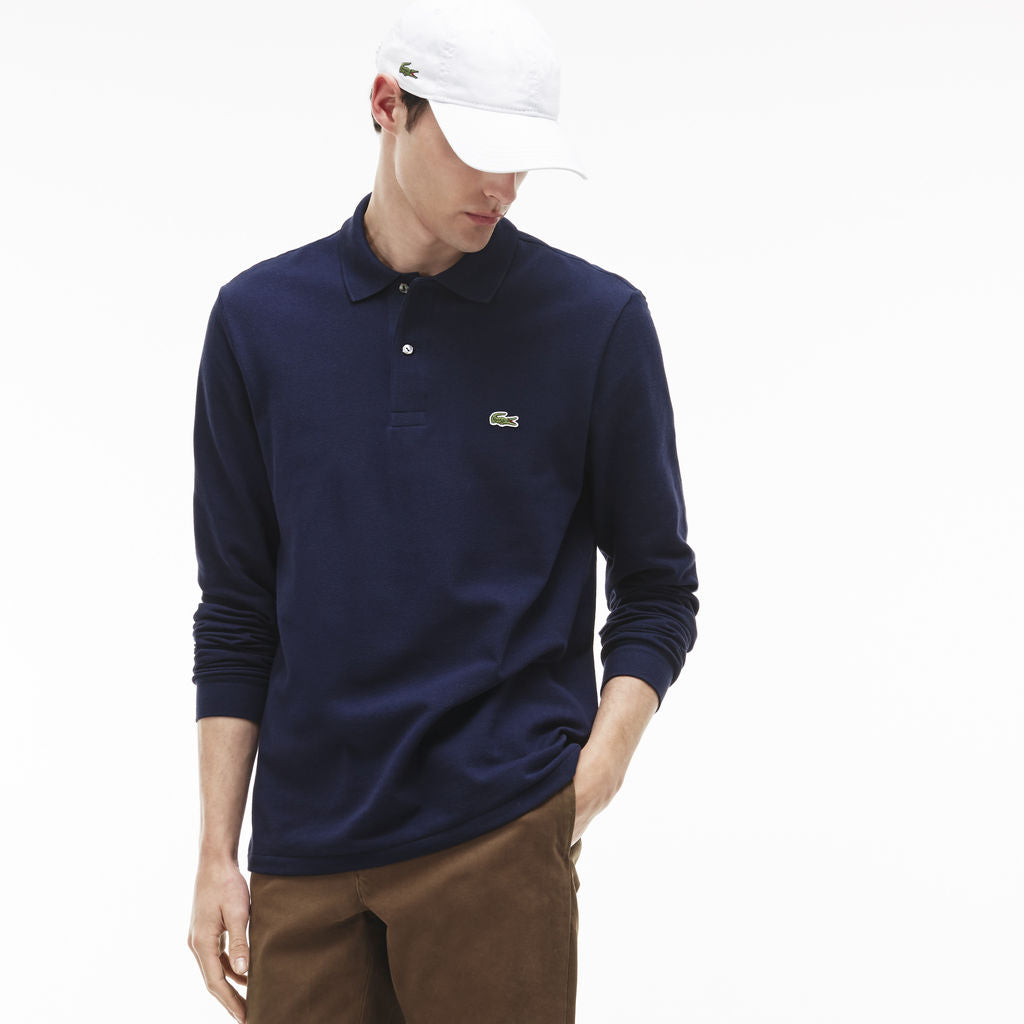 mens long sleeve polo lacoste