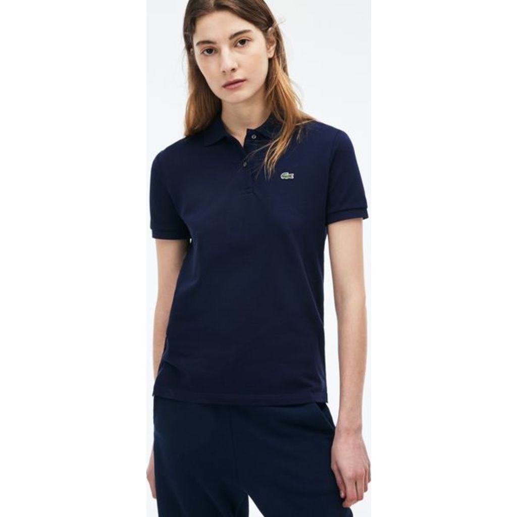 Lacoste Classic Fit Cotton Women's Polo Shirt | Navy Blue – Sportique