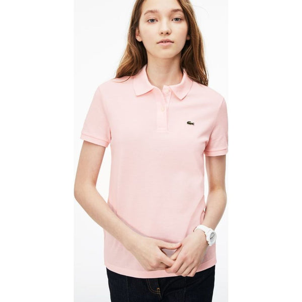 Lacoste Classic Fit Cotton Pique Women's Polo Shirt | Flamingo Pink ...
